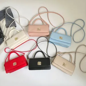 Borsa a tracolla in pelle da donna borsa baguette multicolore borsa casual elegante