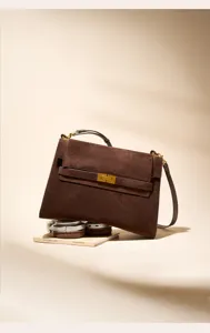 Vintage Wildleder Umhängetasche für Damen, große Kapazität, schicke retro Pendler Tasche.