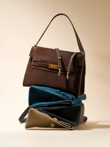 Retro Wildleder Damen Unterarm Shopper Tasche große Kapazität elegante Umhängetasche