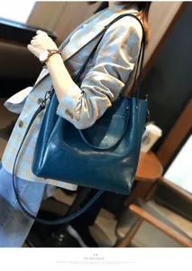 Bolso cruzado de cuero genuino para mujer 2025 nuevo bolso de hombro de lujo gran capacidad
