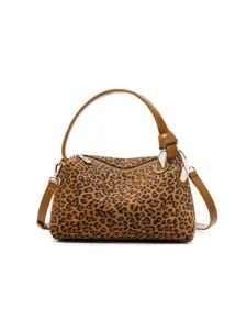 Chic leopard print women handbag casual shoulder bag autumn winter large capacity crossbody bag