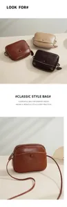 Premium genuine leather crossbody phone bag, casual daily shoulder bag for women.
