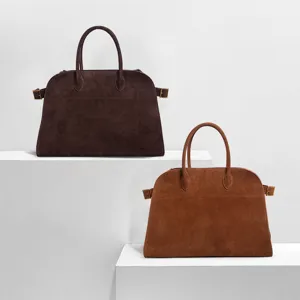 Borsa Tote Grande in Vera Pelle Retro Borsa a Spalla Vintage per Donna Borsa da Lavoro per Laptop di Grande Capacità