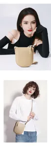 Minimalistische Leder Umhängetasche, schicke Rindsleder Handytasche für den täglichen Gebrauch.