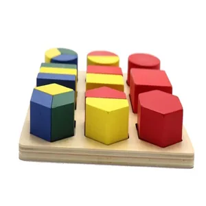 Holz geometrische Form passendes Puzzle Spielzeug fuer fruehe Kindererziehung Lernen.