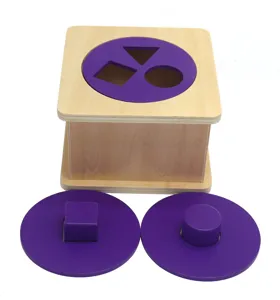 Scatola di smistamento forme in legno bambino educazione precoce montessori giocattolo geometrico