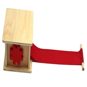 Montessori wooden winder toy educational early learning hand-eye coordination tool