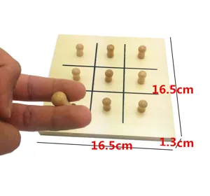 Montessori Holzpuzzlespielzeug fuer fruehe Bildung Zweifinger-Training 16.5cm Brett.