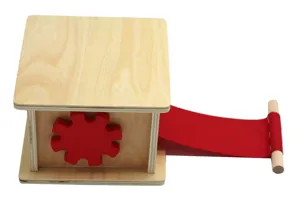 Wooden Montessori early education toy for kids hand-eye coordination training detail.