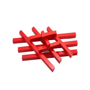 Montessori red rods wooden long rods for early childhood sensory training and educational toy details.