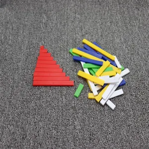 Montessori math counting rods early educational toys for kids number learning cognitive set.
