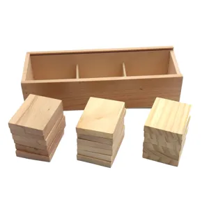 Montessori wooden weight tablets sensory educational toy for kids early learning development