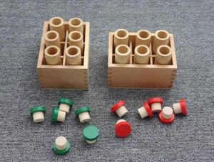 Montessori sensory sound cylinders wooden early education toy for kids learning details