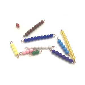 Montessori educazione precoce matematica perle colorate scala set per bambini scuola