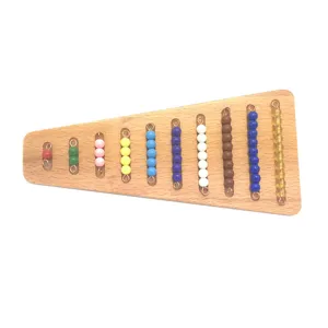 Montessori legno matematica perle scala giocattolo educativo per bambini apprendimento