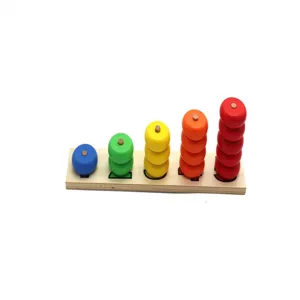Giocattolo di conteggio in legno Montessori apprendimento matematico educativo