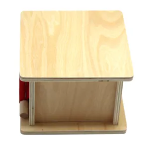 Montessori wooden educational toy for early childhood development and hand-eye coordination training.