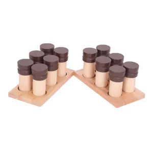 Montessori wooden sensory toy early education training cylinders set for kids learning