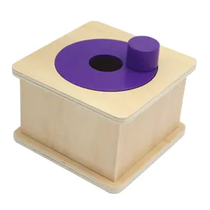 Holz Montessori Baby Form Sortierbox Holzspielzeug geometrische Kognition Frueherziehung
