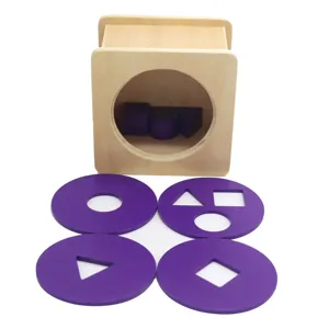 Holz Steckspiel Montessori Lernspielzeug Geometrische Formen Sortierspiel für Babys Kleinkind