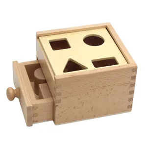 Montessori Holz Formensortierer Spielzeug Buchenholz Sortierbox Fruehfoerderung Kind