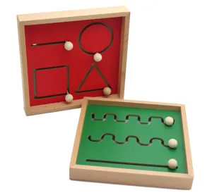 Montessori wooden toy detail tracing board hand eye coordination early education tool