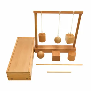 Froebel Gift 2 wooden educational toy set geometric shapes Montessori kindergarten learning block toy