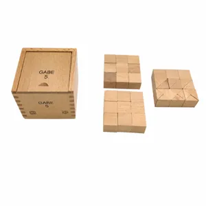 Froebel gifts GABE 5 wooden educational building blocks set for kindergarten early learning