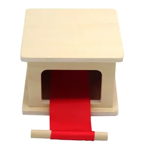 Montessori wooden toy hand-eye coordination training winding machine for toddlers