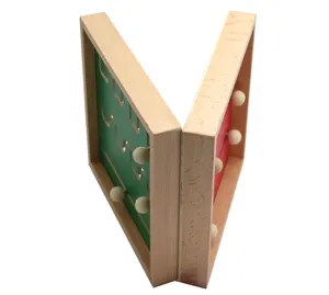 Montessori wooden bead maze toy for early childhood hand eye coordination training skills.
