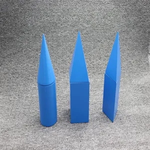Montessori geometric solids wooden educational toys sensory early learning tactile math play