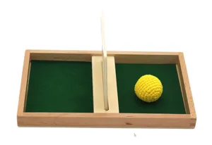 Montessori wooden educational toy sensory ball tray for early childhood learning.