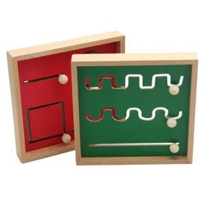 Montessori wooden maze early education toy hand-eye coordination training pen control board