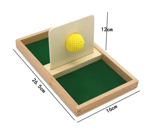 Montessori wooden educational toy early childhood learning teaching aid sensory ball drop tray set