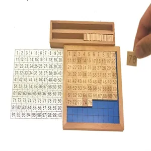Montessori math toy 1-100 continuous number board wooden early education learning toy