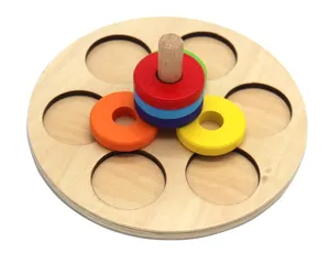 Montessori Holz geometrisches Sortierspielzeug, fruhes Lernspiel fur Hand-Auge-Koordination.