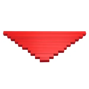 Montessori wooden red rods sensory training early educational math learning toys for kids