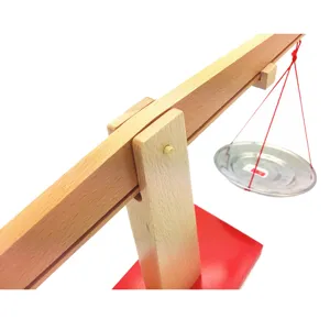 Montessori wooden balance scale early education toy for kids math learning and counting