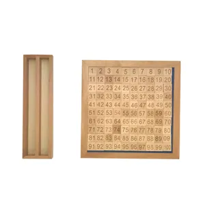 Montessori Wooden 1-100 Consecutive Number Boards Math Counting Educational Toy Kids Early Learning Digital Cognition Toy