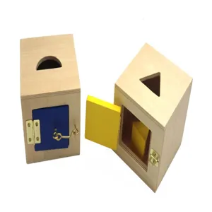Montessori wooden shape sorting toy for toddlers color cognitive educational blocks set
