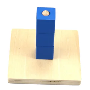 Montessori wooden toy early educational learning shape sorting stacking block set for kids.
