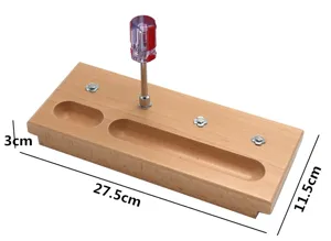 Montessori wooden screw driver board toy early education fine motor skill learning toy