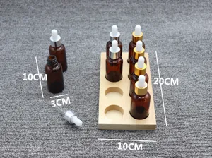 Montessori sensory taste training educational toy wooden tray dropper bottles set kids
