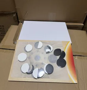 Wooden moon phase puzzle detail shot, Montessori educational toy for kids cognitive learning.