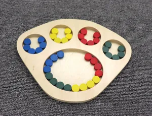 Montessori Wooden Sorting Toy Toddler Color Matching Early Education Learning Board