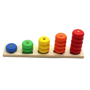 Giocattoli di conteggio in legno Montessori educazione precoce matematica giochi didattici