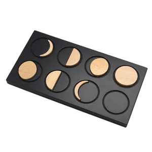 Montessori wooden moon phase toy early education science enlightenment puzzle board