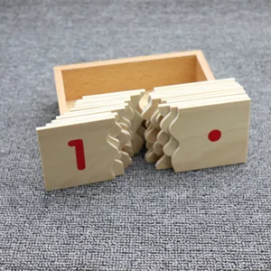 Montessori wooden math number matching game early education toy for kids learning set
