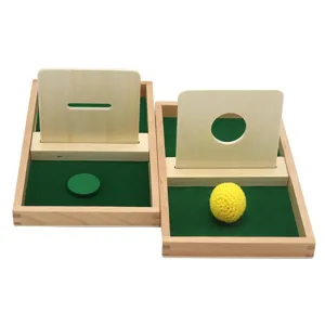 Montessori Wooden Early Educational Toy Circle Ball Insertion Board Learning Sensory Training Toy For Toddlers Kids