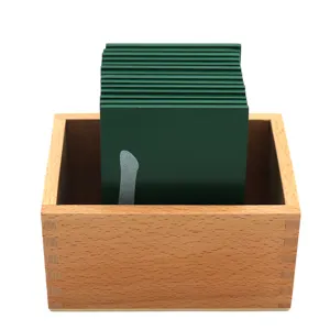 Montessori wooden sandpaper stroke letter board early education learning toy for kids